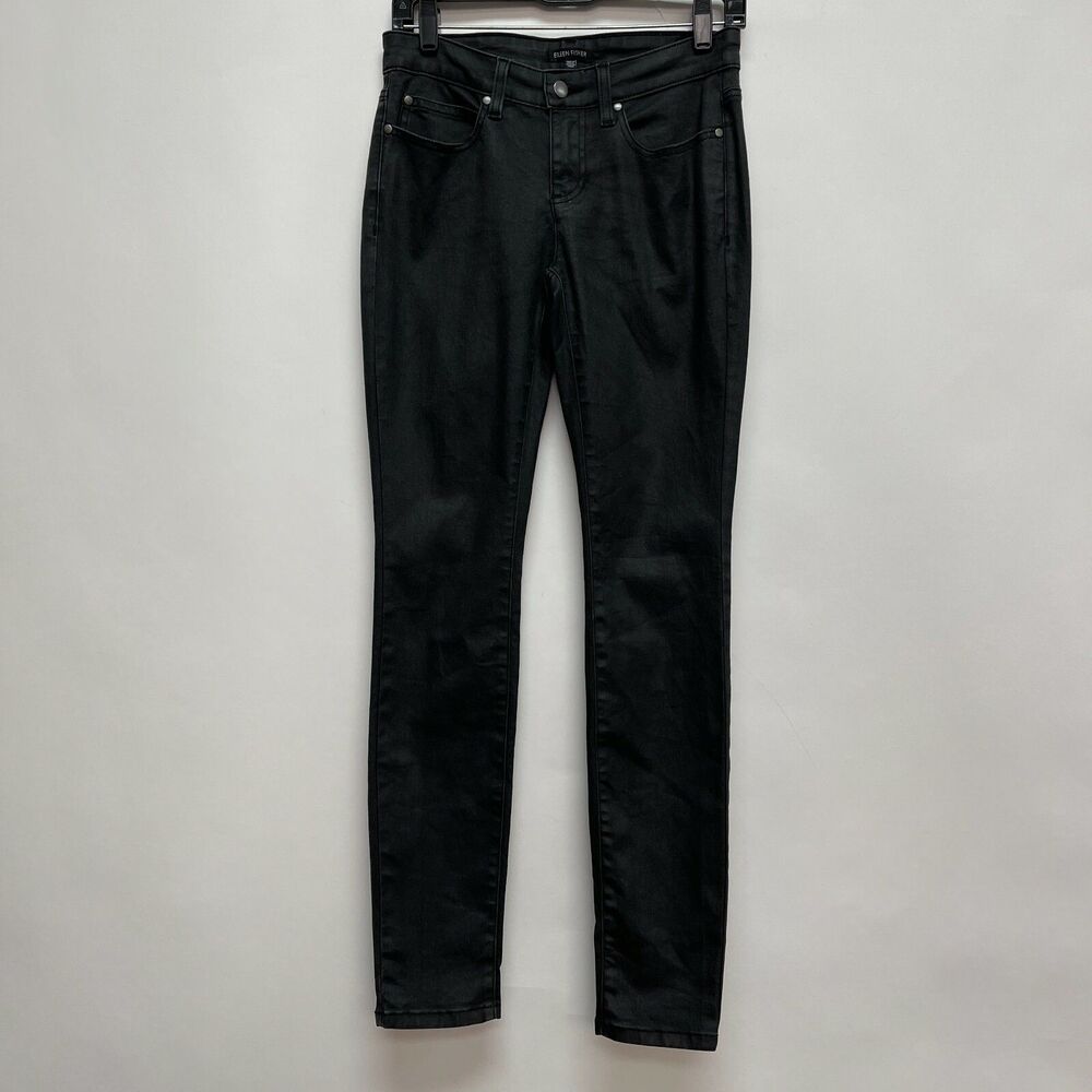 Eileen Fisher Women's Jeans Pants Size 2 Faded Black Skinny